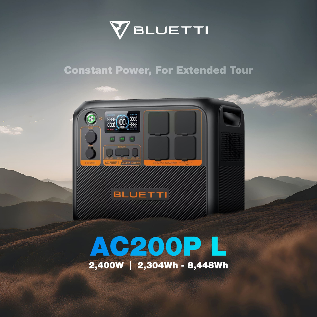 BLUETTI AC200P L Portable Power Station 2400W 2304Wh