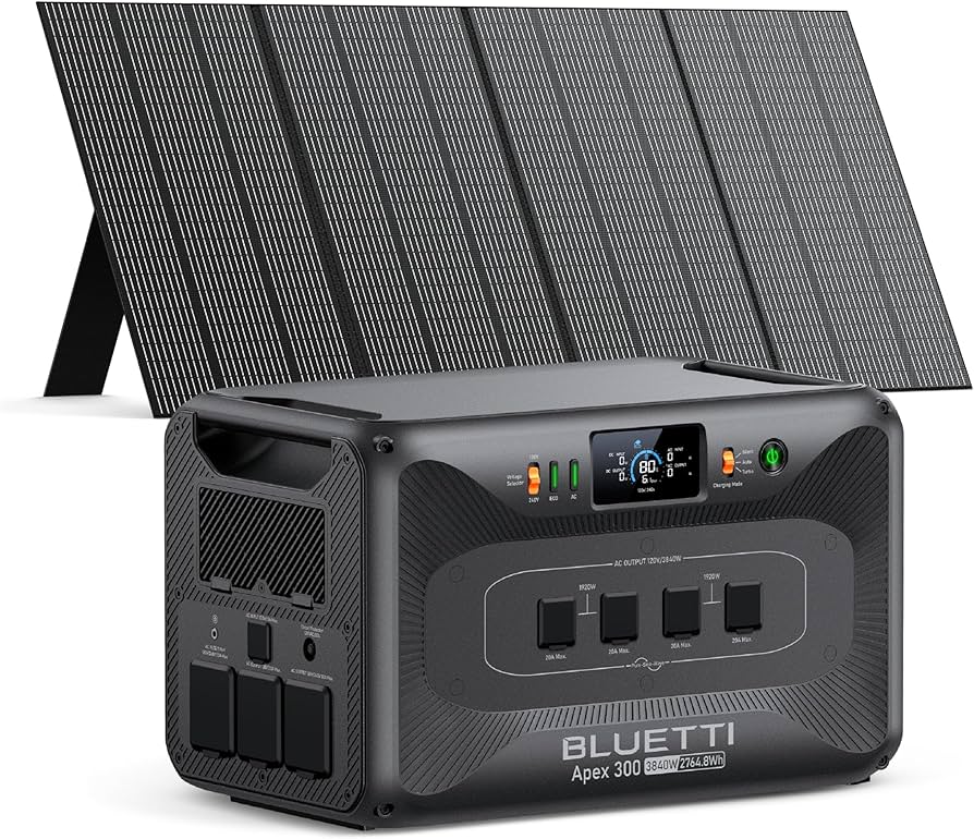 BLUETTI Elite 300 + 350W Solar Kit | 2,400W 3,014.4Wh + 350W Solar Panel