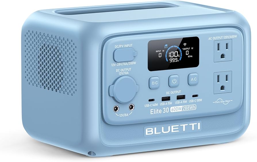 BLUETTI Elite 30 V2 Portable Power Station | 600W 288Wh