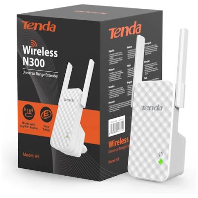 Tenda -A9 TENDA N300 UNIVERSAL RANGE EXTENDER featured image